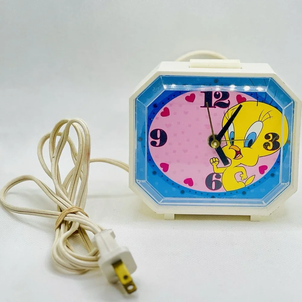 Vintage Tweety Bird Electric‎ Alarm Clock 1994 Westclox TM & Warner Brothers